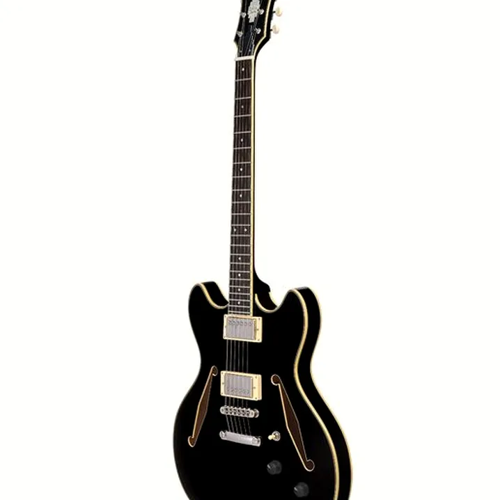 Chitarra elettrica DAngelico Excel DC Tour Solid Black, Recensione, Test, Confronto