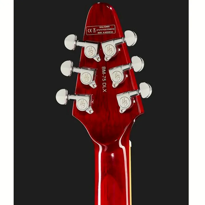 Chitarra elettrica Harley Benton BM-75 Trans Red Deluxe w/Case, Recensione, Test, Confronto