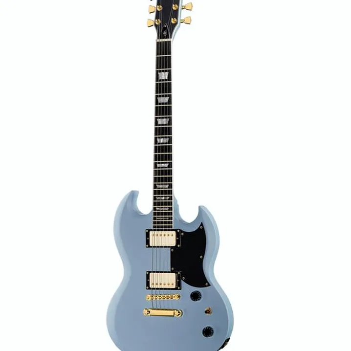 Chitarra elettrica Harley Benton DC-LTD Gotoh Daphne Blue, Recensione, Test, Confronto