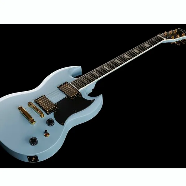 Chitarra elettrica Harley Benton DC-LTD Gotoh Daphne Blue, Recensione, Test, Confronto