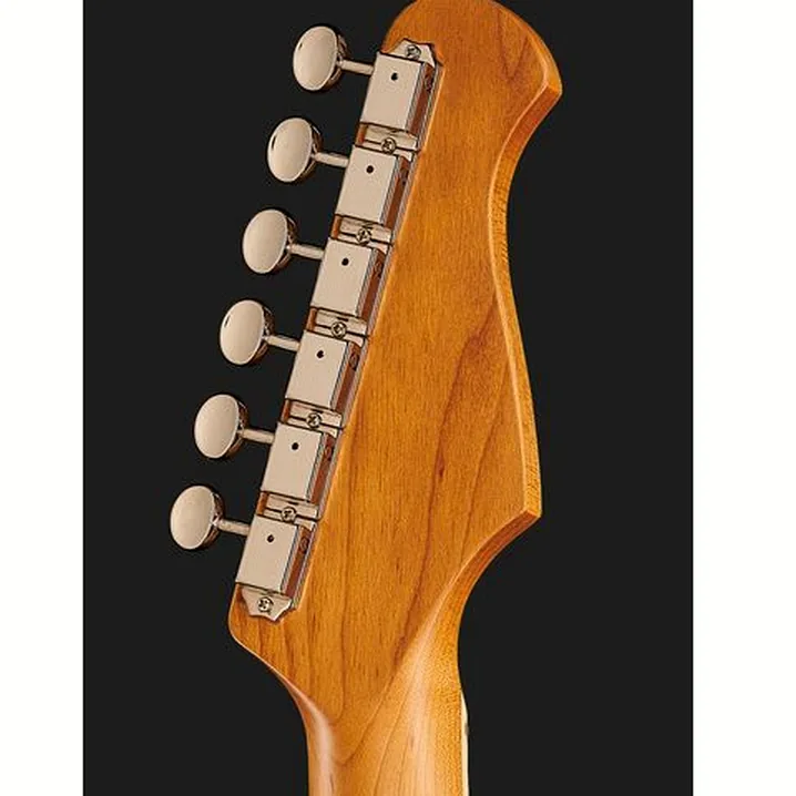 Chitarra elettrica Harley Benton JA-60CC LH Lake Placid Blue, Recensione, Test, Confronto