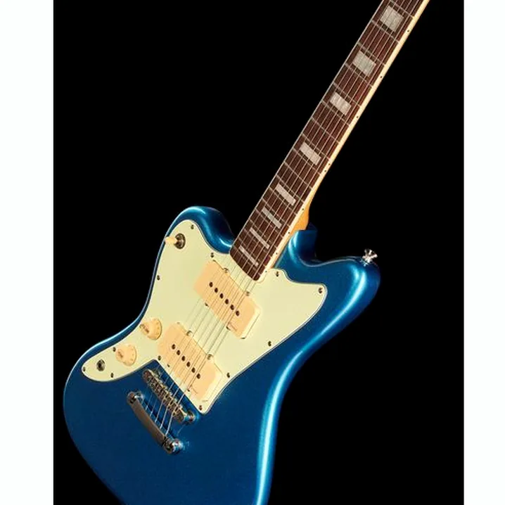 Chitarra elettrica Harley Benton JA-60CC LH Lake Placid Blue, Recensione, Test, Confronto