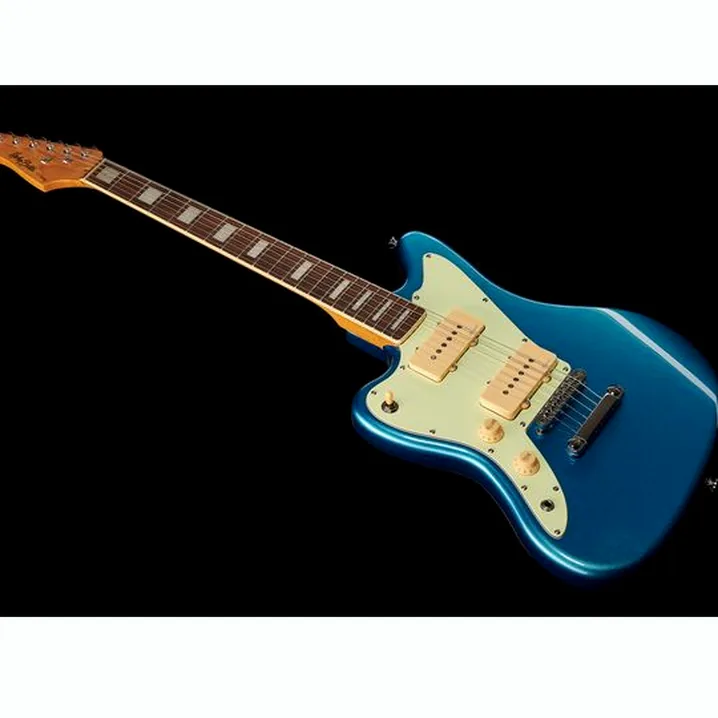 Chitarra elettrica Harley Benton JA-60CC LH Lake Placid Blue, Recensione, Test, Confronto