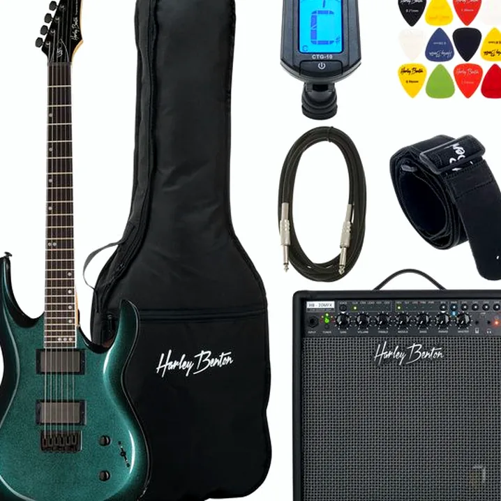 Chitarra elettrica Harley Benton R-446 Flip Flop Blue Set, Recensione, Test, Confronto