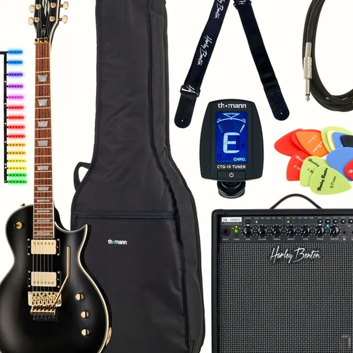 Chitarra elettrica Harley Benton SC Plus EMG FR Visual Note Set, Recensione, Test, Confronto