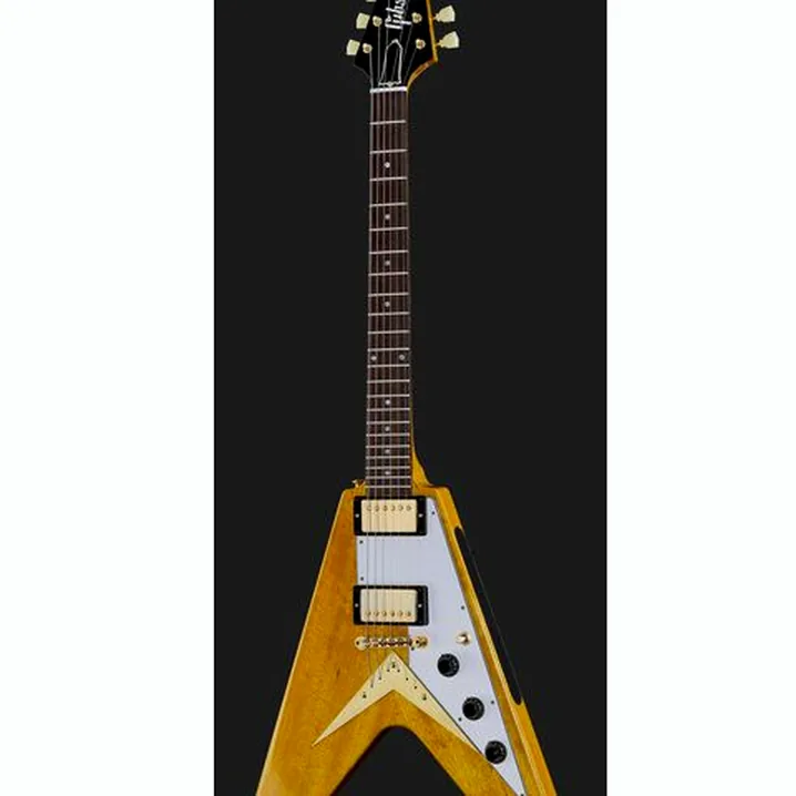 Chitarra Gibson 58 Korina Flying V VOS Test, Confronto e Recensioni