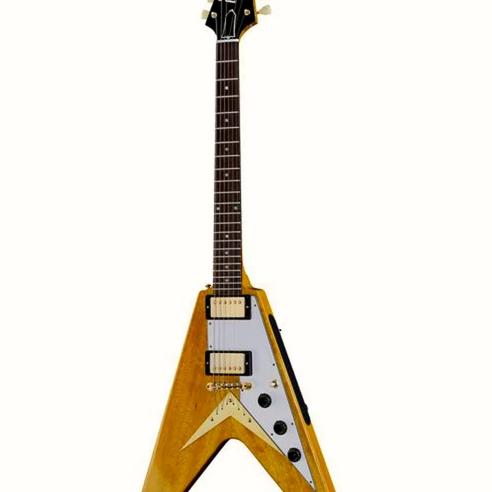 Chitarra Gibson 58 Korina Flying V VOS Test, Confronto e Recensioni
