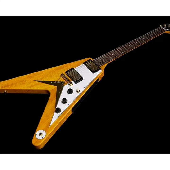 Chitarra Gibson 58 Korina Flying V VOS Test, Confronto e Recensioni