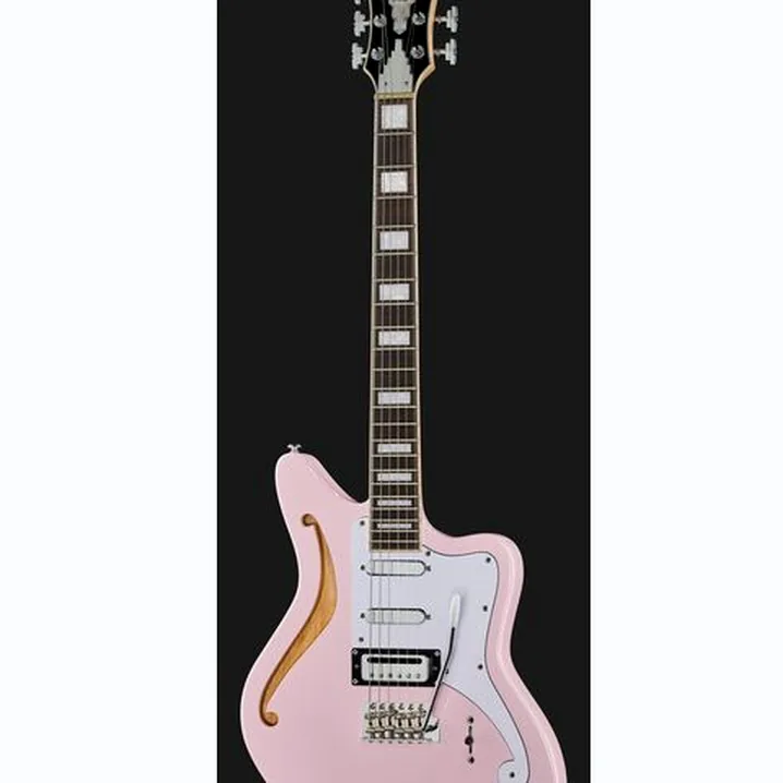 La chitarra elettrica DAngelico Premier Bedford SH Shell Pink Recensione, Test & Confronto