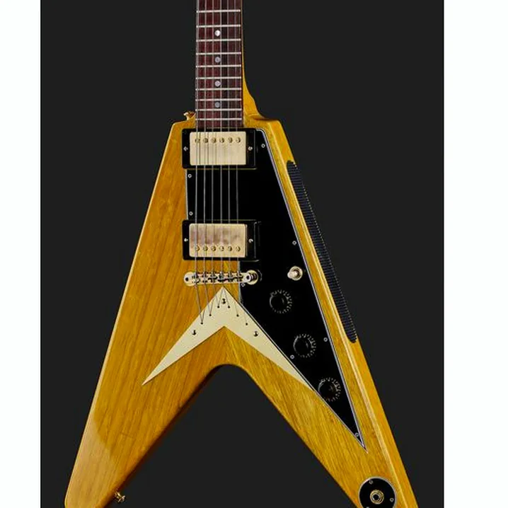 La chitarra elettrica Gibson 58 Korina Flying V BG VOS / Recensione, Confronto & Test