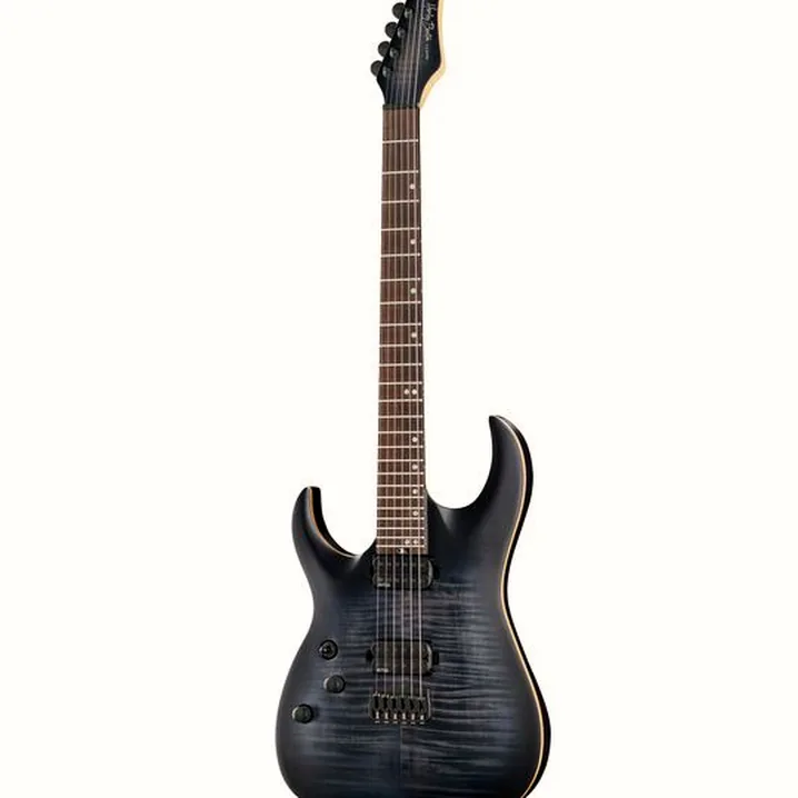 La chitarra elettrica Harley Benton Amarok 6 LH BKNT Flame Burst Recensione, Test & Confronto