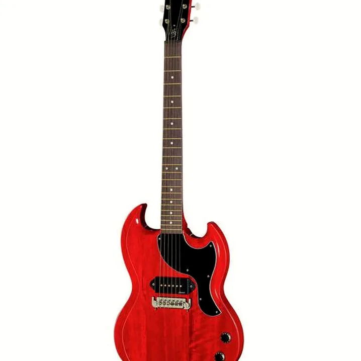 La chitarra elettrica Harley Benton DC-60 Junior Faded Cherry Recensione, Test & Confronto