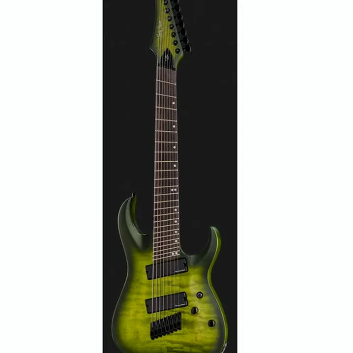 La chitarra elettrica Harley Benton MultiScale-8 QEB Set Recensione, Test & Confronto