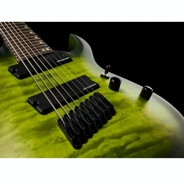 La chitarra elettrica Harley Benton MultiScale-8 QEB Set Recensione, Test & Confronto