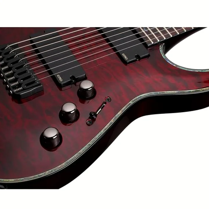 La chitarra elettrica Schecter Hellraiser C-8 Black Cherry Recensione, Test & Confronto