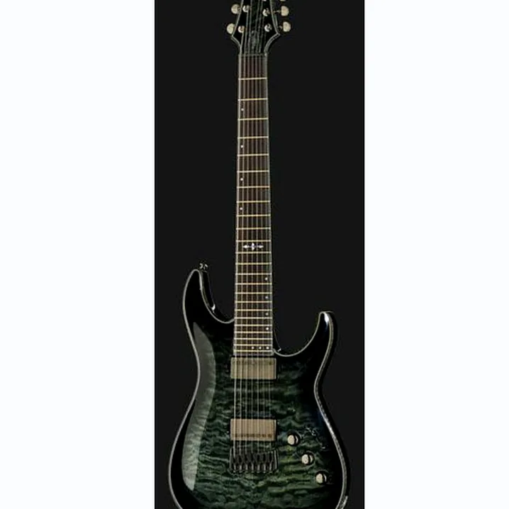 La chitarra elettrica Schecter Hellraiser Hybrid C-7 TBB: Confronto, Recensioni, Test