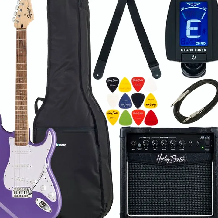 La chitarra elettrica Squier Sonic Strat LRL Ultravi Set / Confronto, Test e Recensione