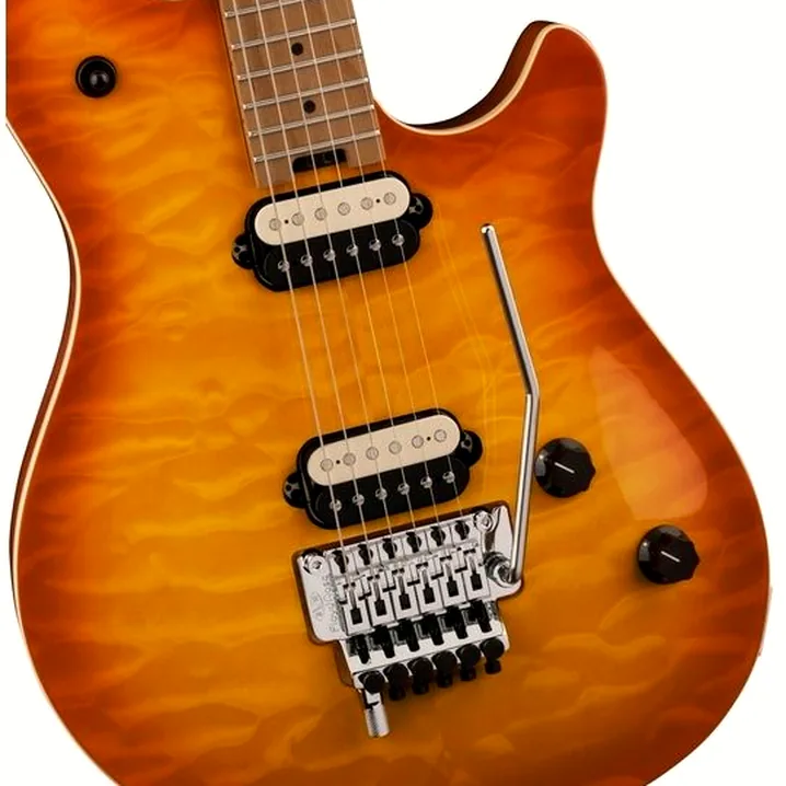 Recensione e prova della chitarra Evh Wolfgang Special QMT Solar