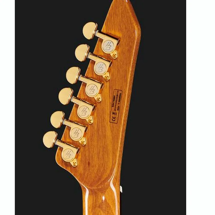 Recensione e prova della chitarra Harley Benton EX-76 LH Classic GHW AN