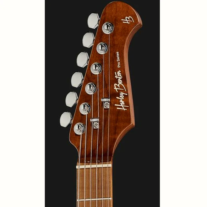 Recensione e prova della chitarra Harley Benton Fusion-III HSH Roasted FCH