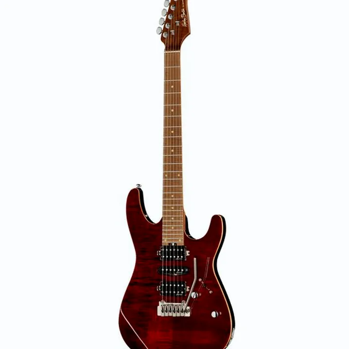 Recensione e prova della chitarra Harley Benton Fusion-III HSH Roasted FCH