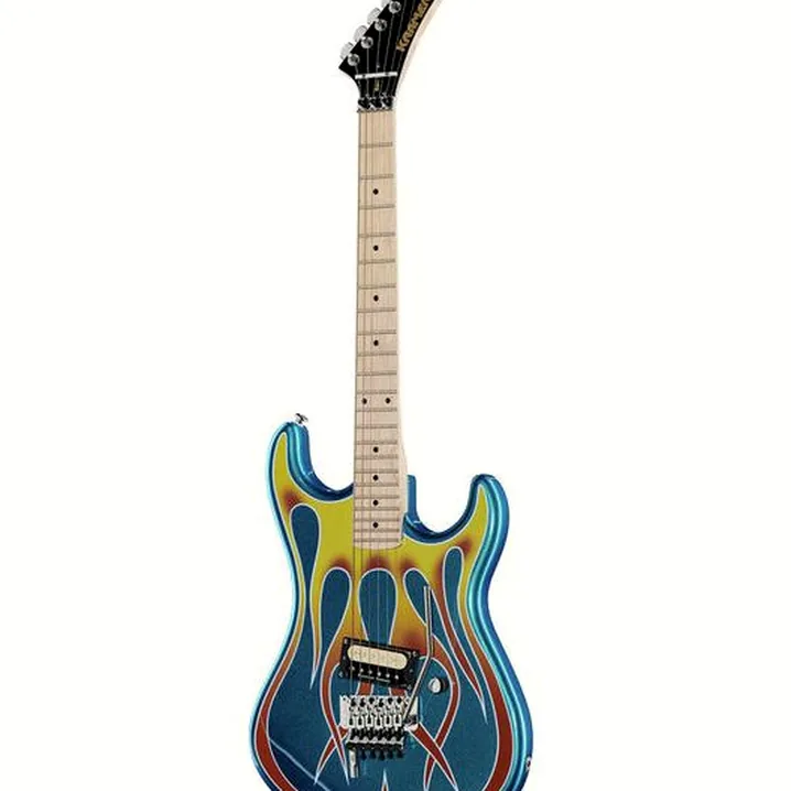 Recensione e prova della chitarra Kramer Guitars Hot Rod Baretta Blue Sparkle