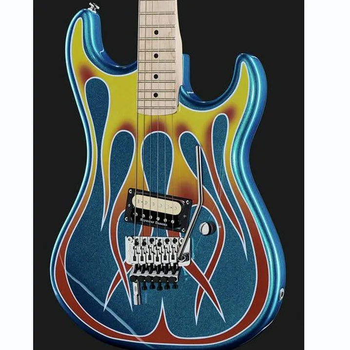 Recensione e prova della chitarra Kramer Guitars Hot Rod Baretta Blue Sparkle