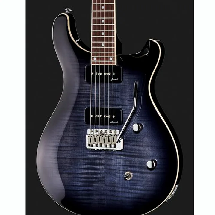 Recensione e Test Chitarra Elettrica Harley Benton CST-24T P90 Black Flame