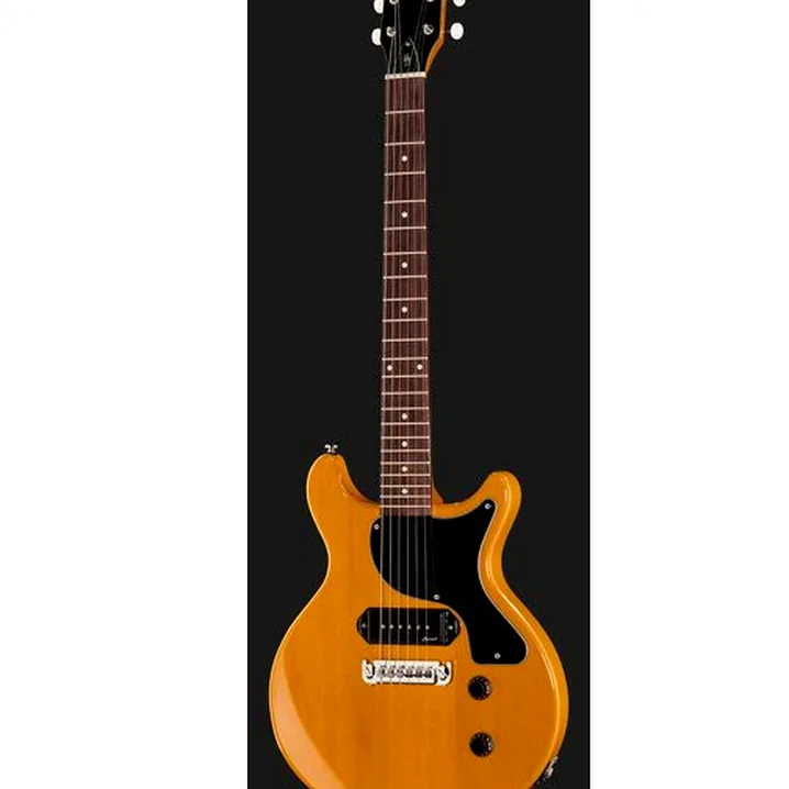 Recensione, Test Chitarra Elettrica Harley Benton DC-Junior FAT TV Yellow Set