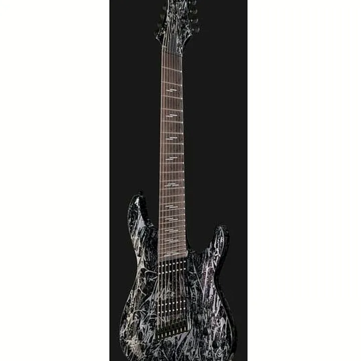Recensione, Test della chitarra elettrica Schecter C-8 Multiscale Silver Mountain