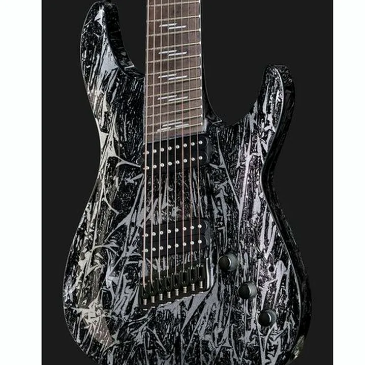 Recensione, Test della chitarra elettrica Schecter C-8 Multiscale Silver Mountain