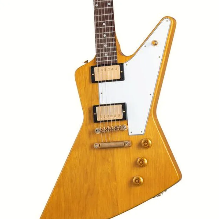 Test e Recensione Chitarra Elettrica Gibson 58 Korina Explorer VOS