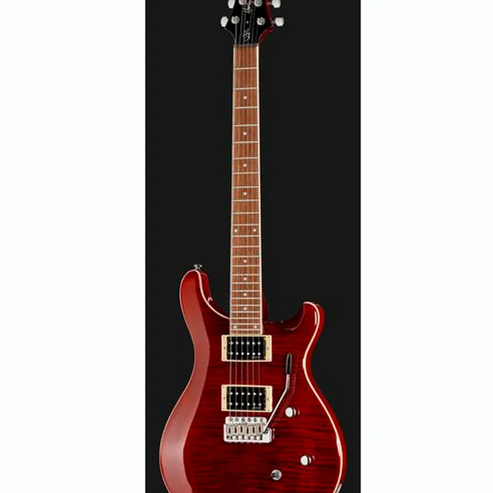 Test e Recensione Chitarra Elettrica Harley Benton CST-24T Black Cherry Fl Set