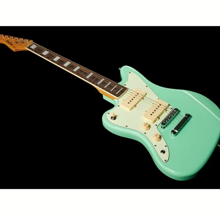 Test e Recensione Chitarra Elettrica Harley Benton JA-60CC LH Seafoam Gree Set