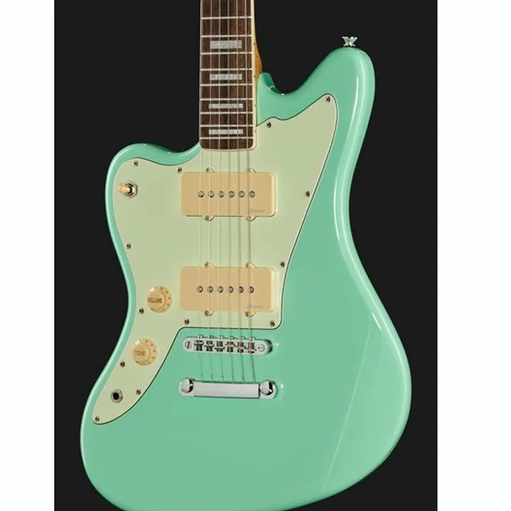 Test e Recensione Chitarra Elettrica Harley Benton JA-60CC LH Seafoam Gree Set