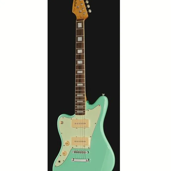 Test e Recensione Chitarra Elettrica Harley Benton JA-60CC LH Seafoam Gree Set