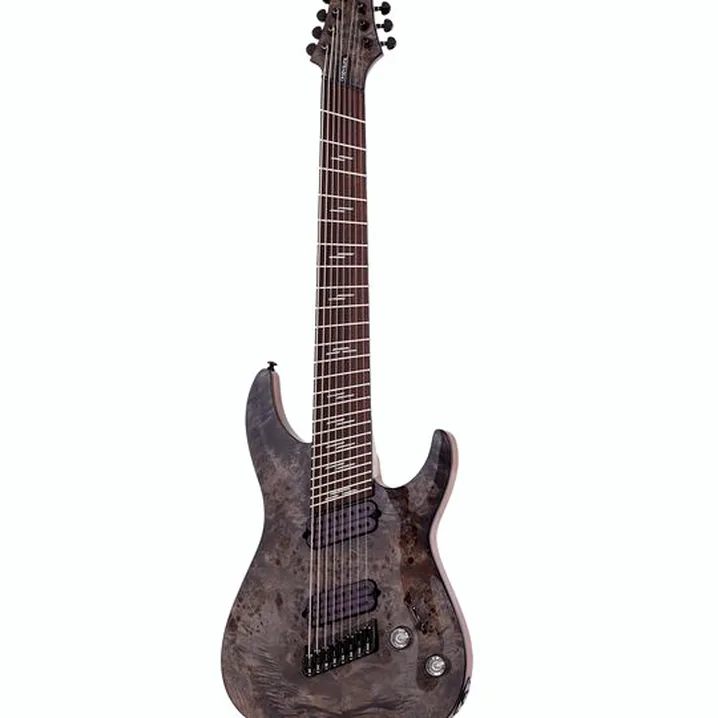 Test e Recensione Chitarra Elettrica Schecter Omen Elite-8 MS Charcoal