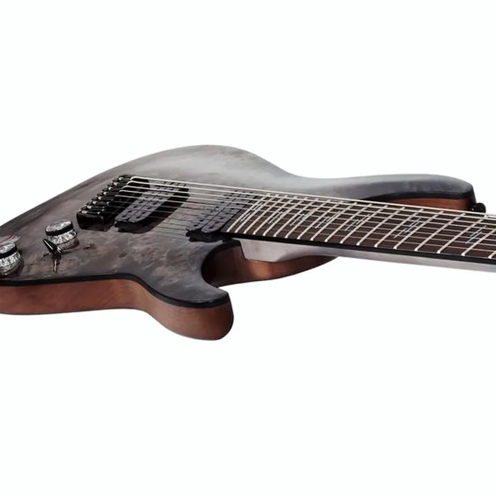 Test e Recensione Chitarra Elettrica Schecter Omen Elite-8 MS Charcoal