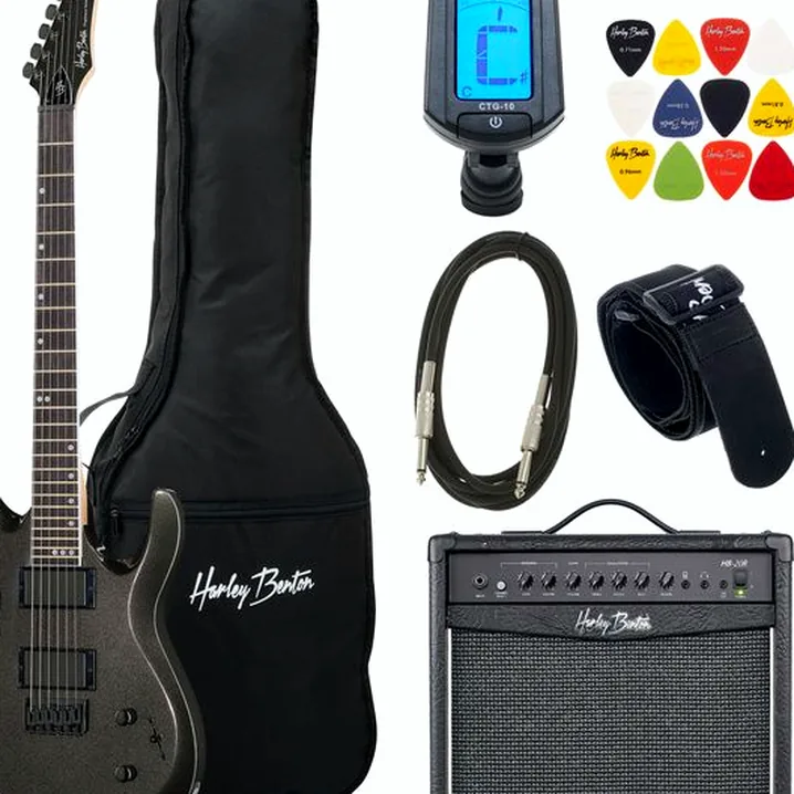 Test, Recensione Chitarra Elettrica Harley Benton R-446 Graphite Metallic Set
